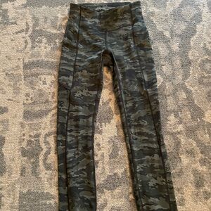 Lululemon Camo High-Waisted Leggings
